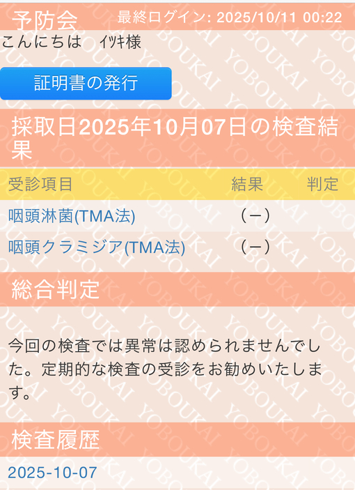 ITSUKI(ｲﾂｷ) 今月は中間検査しました