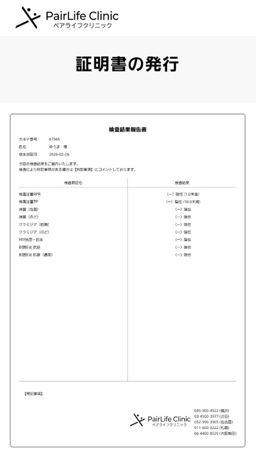 YUMA(ﾕｳﾏ) 検査オールクリアでした！